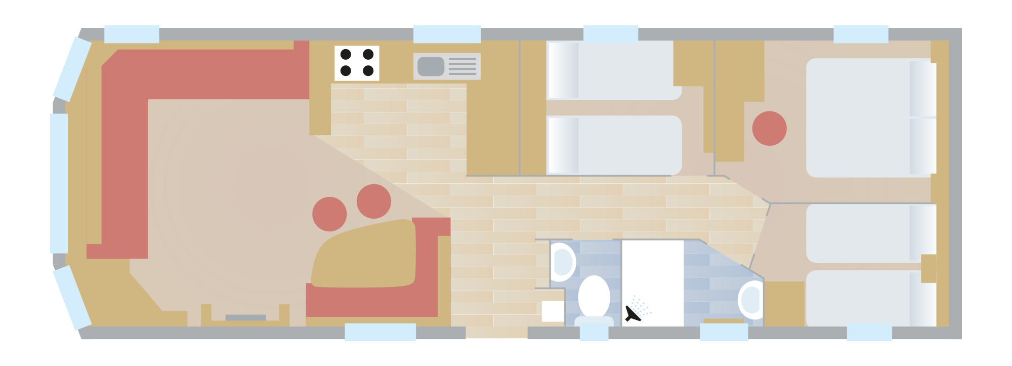 Atlantic Gold Caravan Floorplan