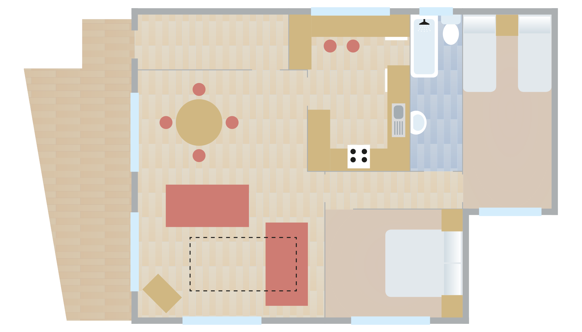 Gatekeepers Chalet Woolacombe Floor Plan