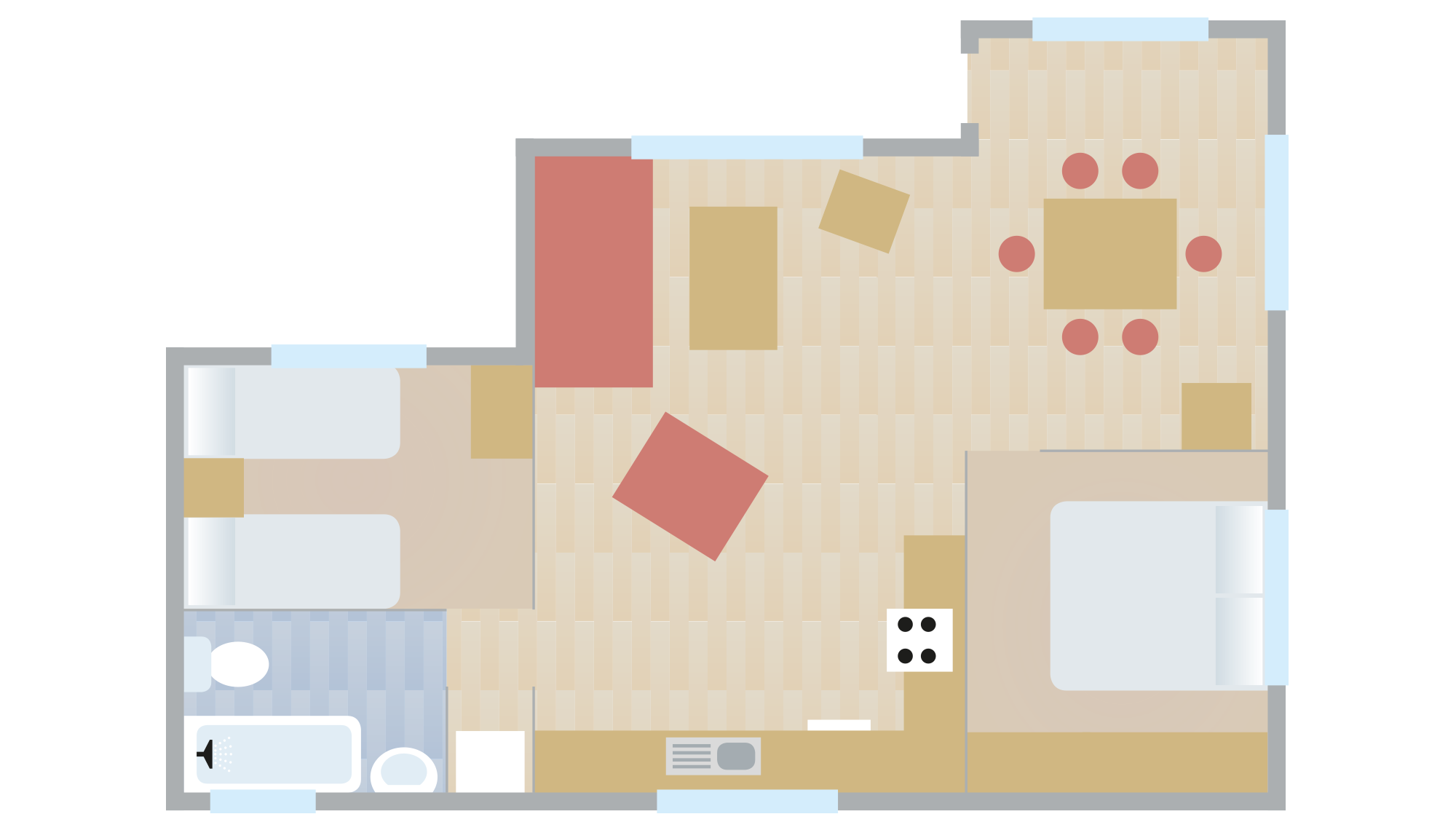 Waney Edge Chalet Floorplan