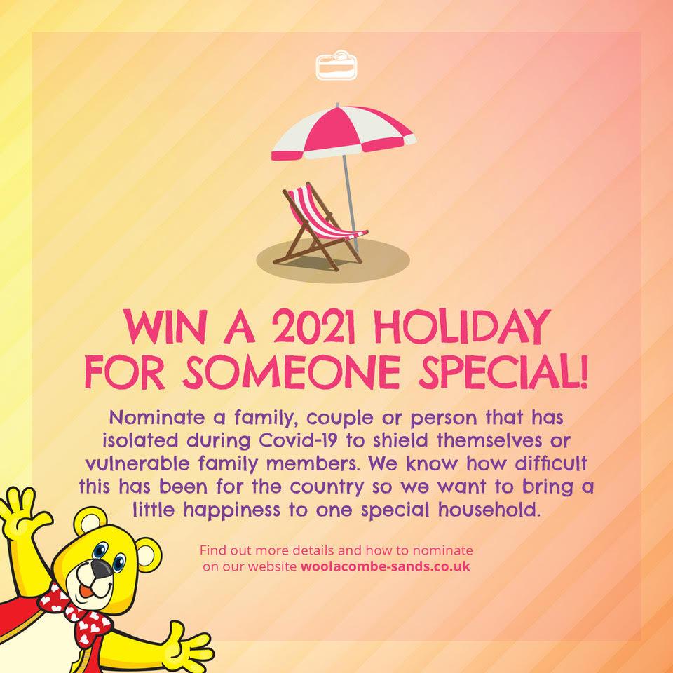 Nominate a individual, family or couple to win a holiday for 2021