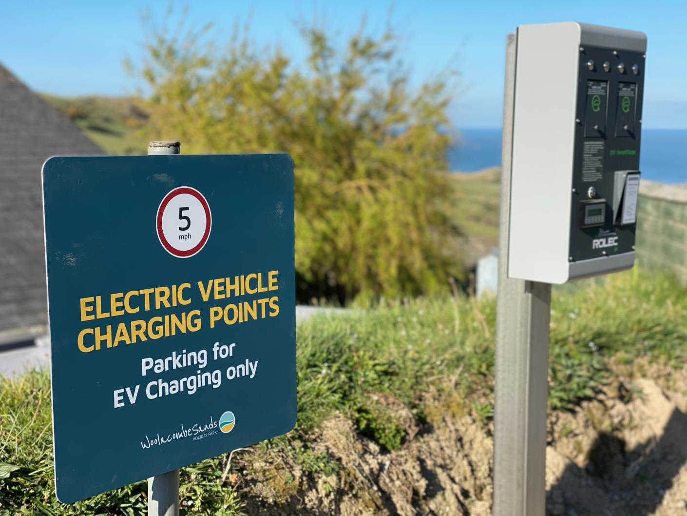 EV Charging at Woolacombe Sands Holiday Park