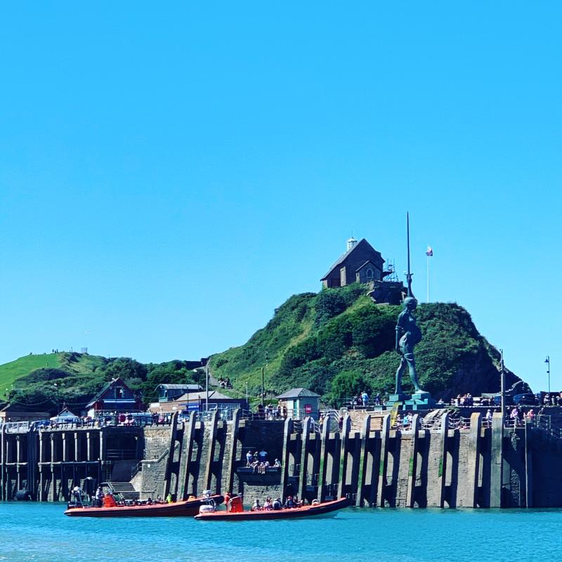 Ilfracombe Harbour - Verity and Ilfracombe Sea Safari