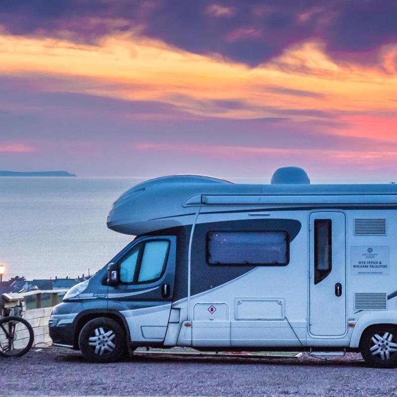 Super hard standing Pitches with sea views At Woolacombe Sands Holiday Park