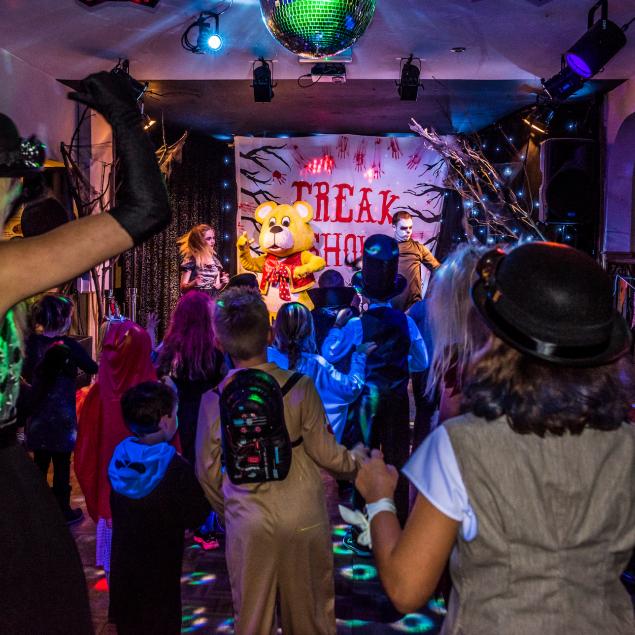 Dancing at Woolacombe Sands Holiday Park Halloween Party