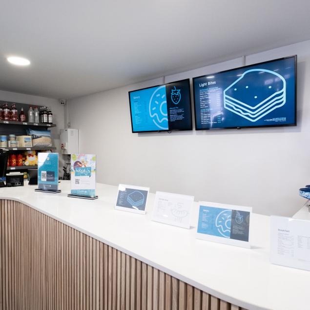 Shop reception at Woolacombe Sands Holiday Park