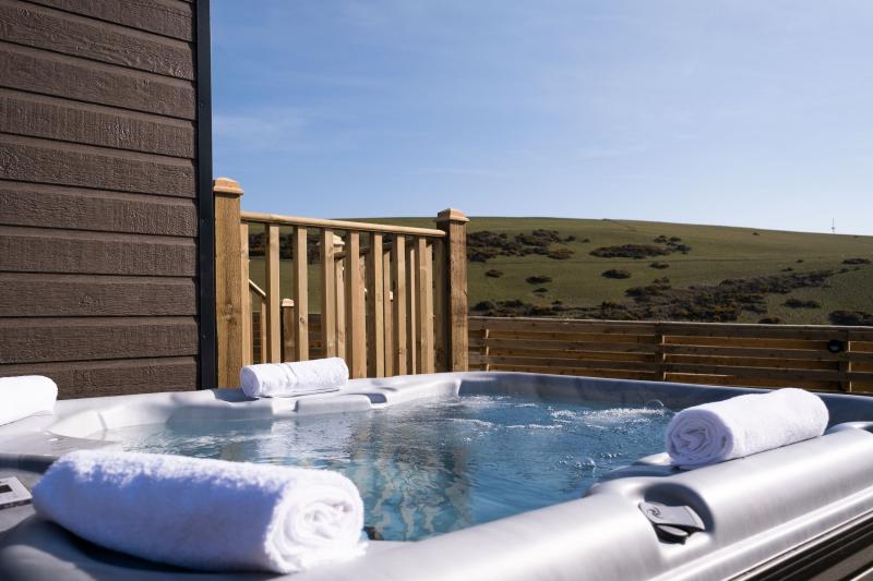 Woolacombe Sands Holiday Park Sea View Cabin Hot Tub