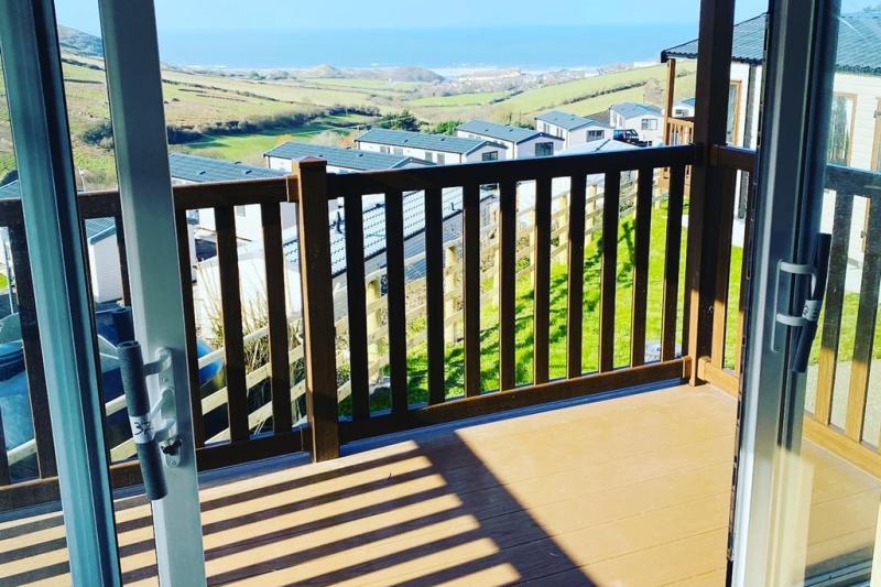 Stunning sea views from the Ocean View Platinums at Woolacombe Sands