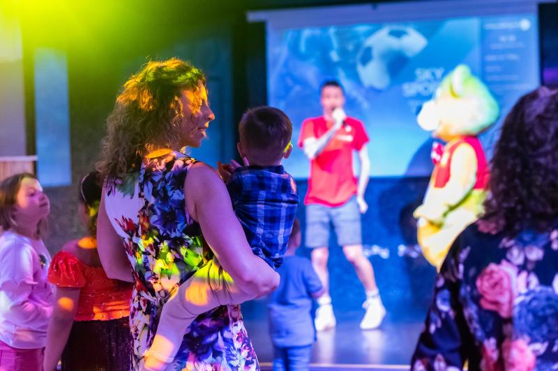 Woolacombe Sands Holiday Park Family Entertainment with Woolly Bear in the Clubhouse