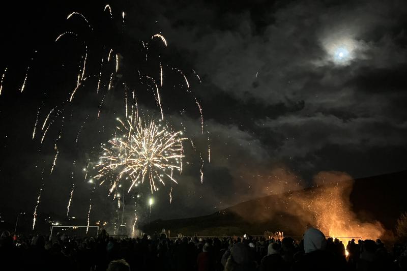 Fireworks night in Woolacombe, North Devon