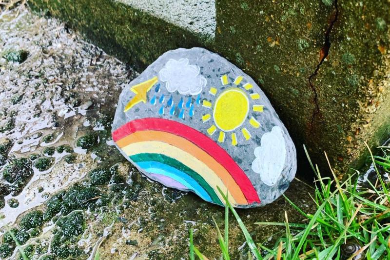 Woolly Bear Rocks at Woolacombe Sands 