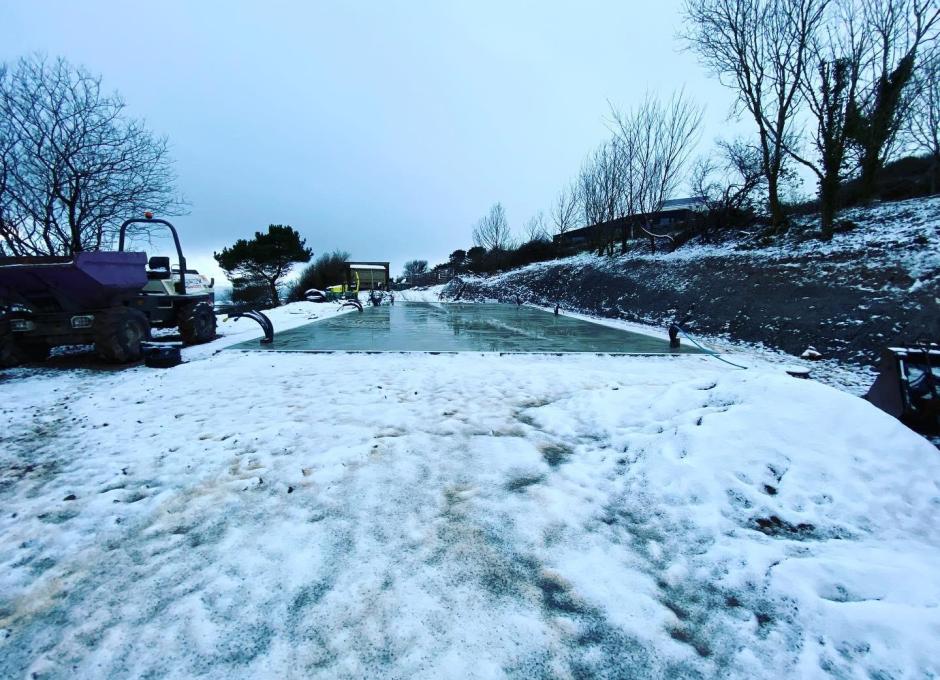 Snow Day at Woolacombe Sands Holiday Park 