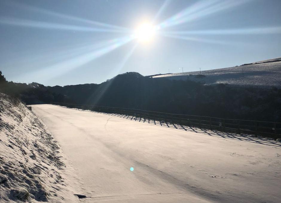 Snow Day at Woolacombe Sands Holiday Park 